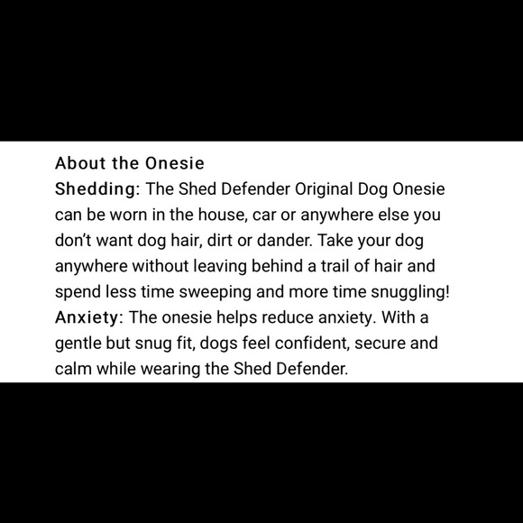 Dog Shed Defender Onesie Outfit in XXS. Fit Dogs 8-11 pounds. SALE - Picture 10 of 14